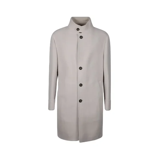 Eleventy Stand Collar Wool Coat