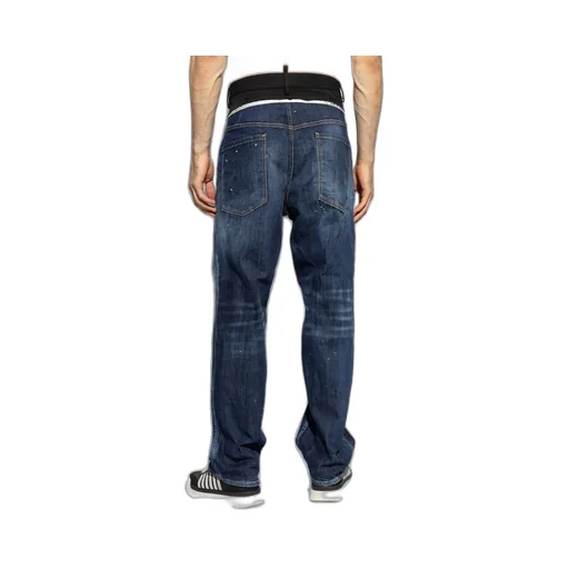 Dsquared2 Mid-Rise Panelled Straight-Leg Jeans