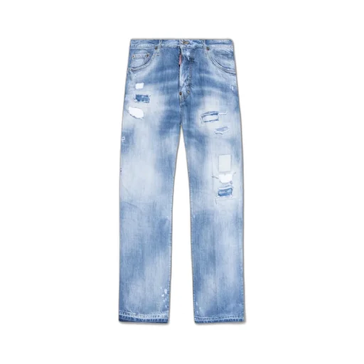 Dsquared2 Straight-Leg Distressed Jeans