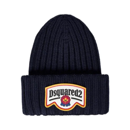 Dsquared2 Logo Patch Knitted Beanie