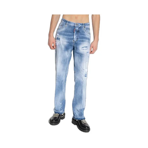 Dsquared2 Straight-Leg Distressed Jeans