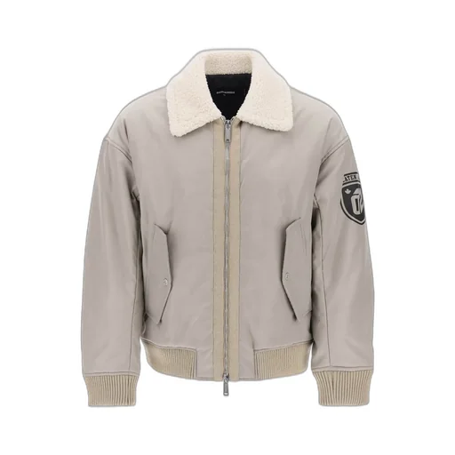 Dsquared2 Logo Printed Zip-Up Bomber Jacket