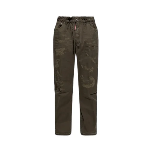 Dsquared2 Distressed Elastic Waist Trousers