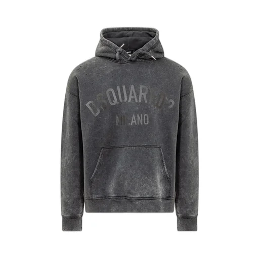 Dsquared2 Logo Printed Drawstring Hoodie