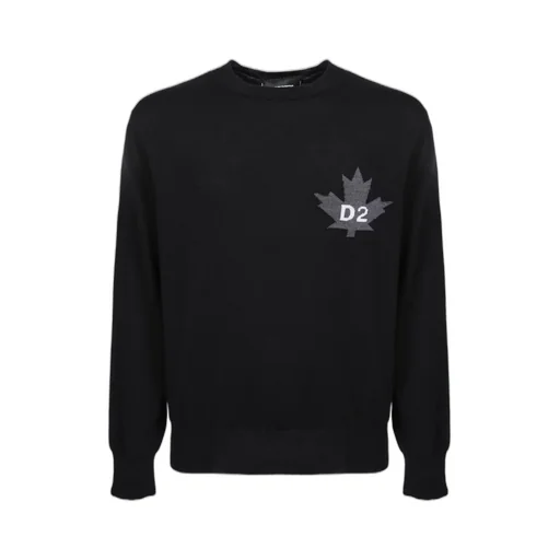 Dsquared2 Logo-Intarsia Crewneck Jumper