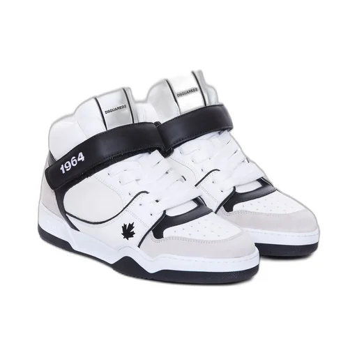 Dsquared2 Spiker Round Toe Lace-Up Sneakers