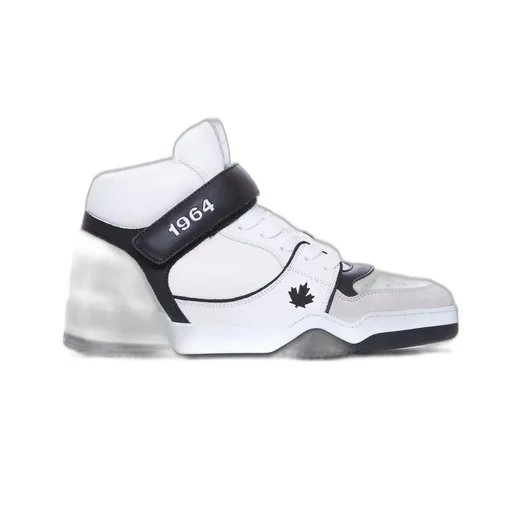 Dsquared2 Spiker Round Toe Lace-Up Sneakers