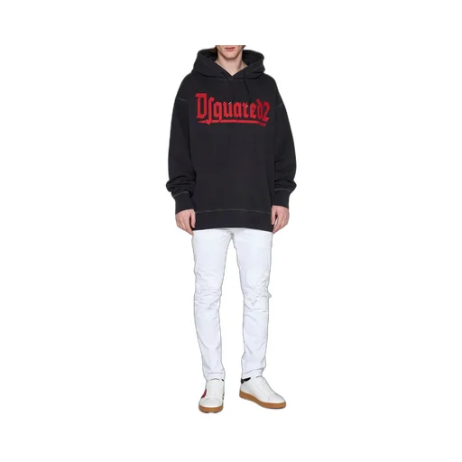 Dsquared2 Logo Printed Drawstring Hoodie