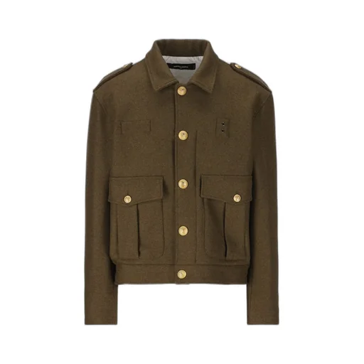 Dsquared2 Military Epaulette Button-Up Jacket