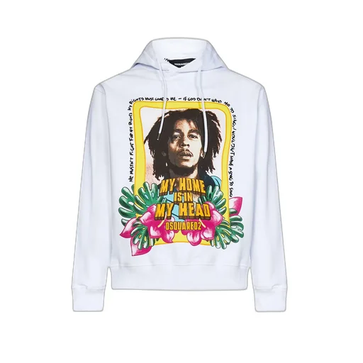 Dsquared2 Graphic Printed Drawstring Hoodie