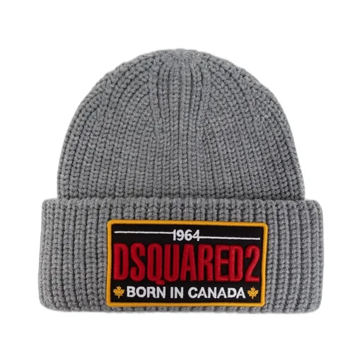 Dsquared2 Logo Patch Knitted Beanie