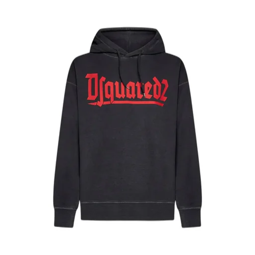 Dsquared2 Logo Printed Drawstring Hoodie