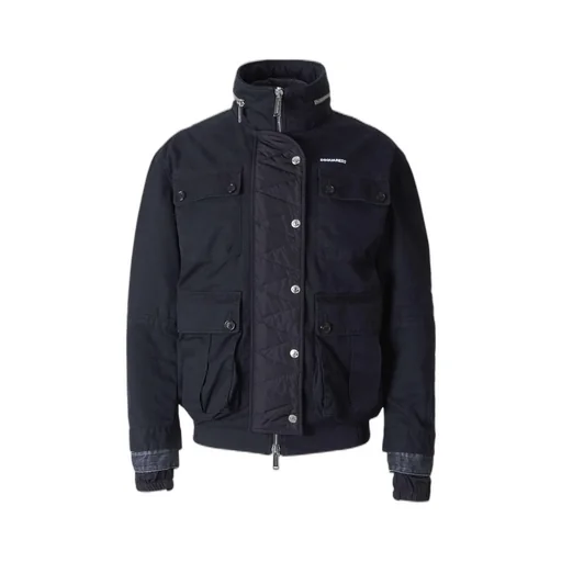 Dsquared2 Logo Printed Quilted Jacket