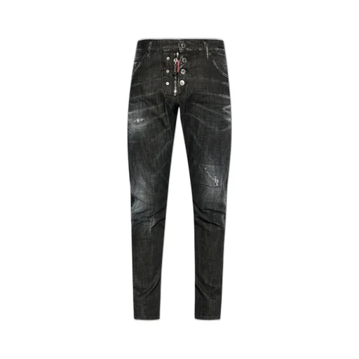 Dsquared2 Low-Rise Distressed Slim-Fit Jeans