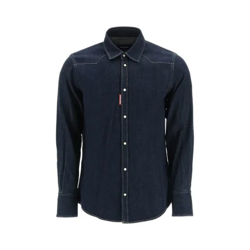 Dsquared2 Long-Sleeved Buttoned Denim Shirt