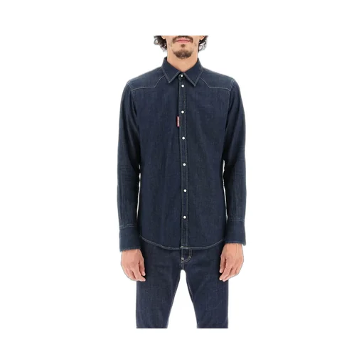 Dsquared2 Long-Sleeved Buttoned Denim Shirt