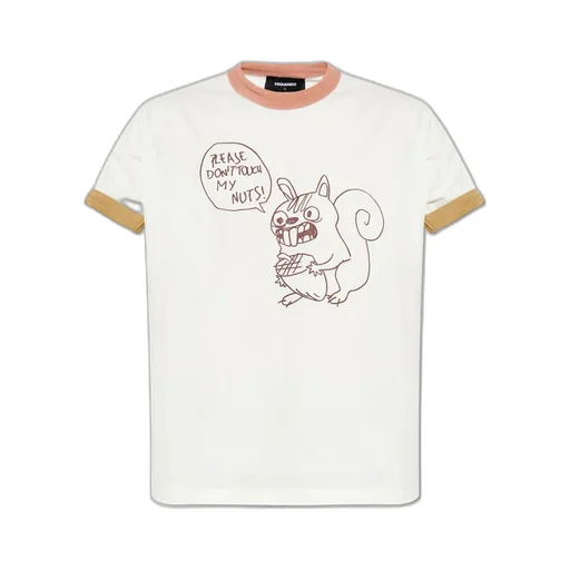 Dsquared2 Graphic Printed Crewneck T-Shirt