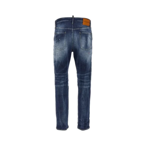 Dsquared2 Distressed Straight-Leg Jeans