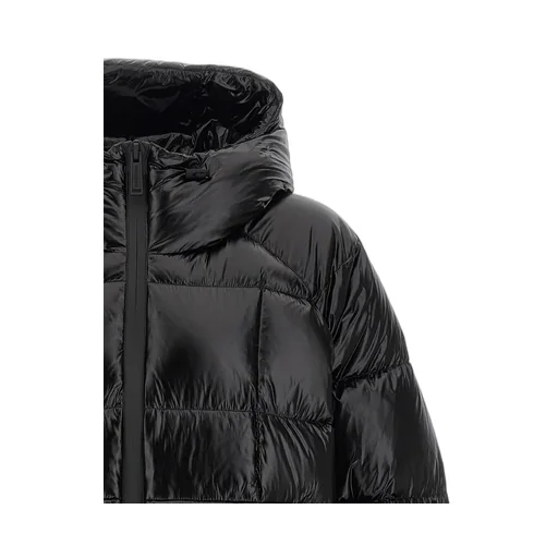 Dsquared2 Logo Patch Hooded Down Jacket