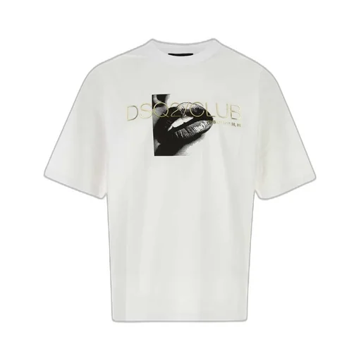 Dsquared2 Graphic Printed Crewneck T-Shirt