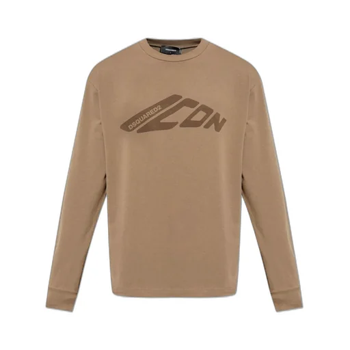 Dsquared2 Icon Logo Printed Long-Sleeved T-Shirt