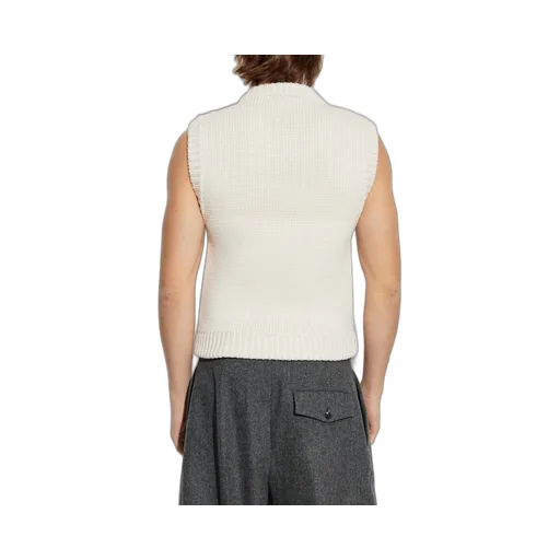 Dsquared2 X Magliano Leather Argyle Knit Vest