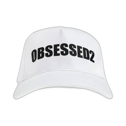 Dsquared2 Logo Printed Distressed Baseball Cap