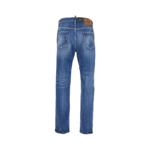 Dsquared2 Distressed Straight-Leg Jeans