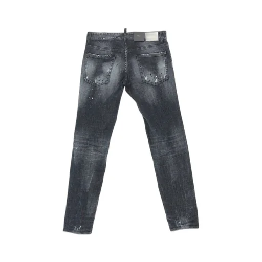 Dsquared2 Logo Patch Distressed Jeans