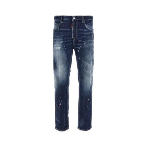 Dsquared2 Distressed Straight-Leg Jeans