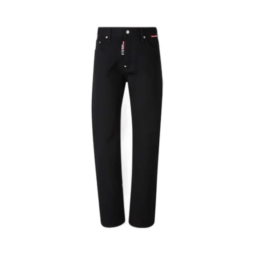 Dsquared2 Logo Patch Straight-Leg Jeans
