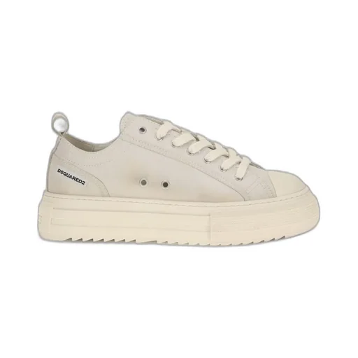 Dsquared2 Round-Toe Platform Lace-Up Sneakers
