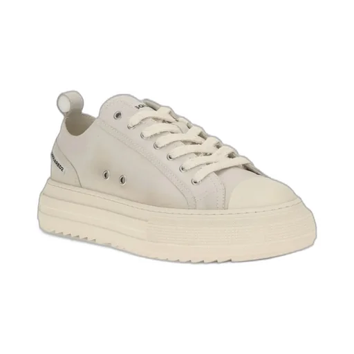 Dsquared2 Round-Toe Platform Lace-Up Sneakers