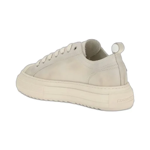 Dsquared2 Round-Toe Platform Lace-Up Sneakers