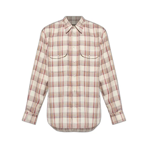 Dsquared2 Checked Curved Hem Shirt