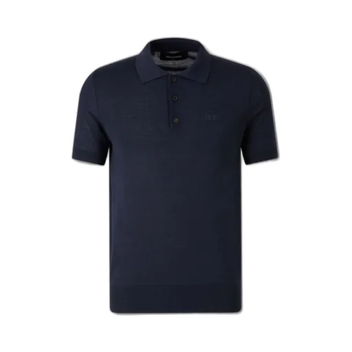 Dsquared2 Short-Sleeved Knitted Polo Shirt