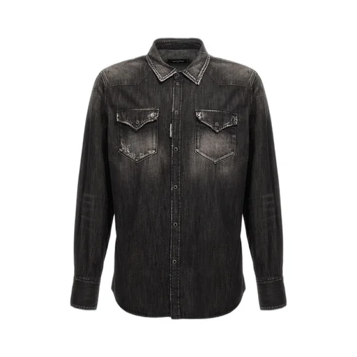 Dsquared2 Distressed Denim Shirt
