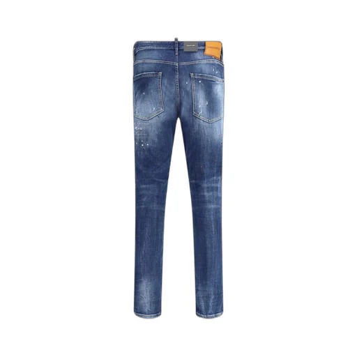 Dsquared2 Logo Patch Distressed Jeans