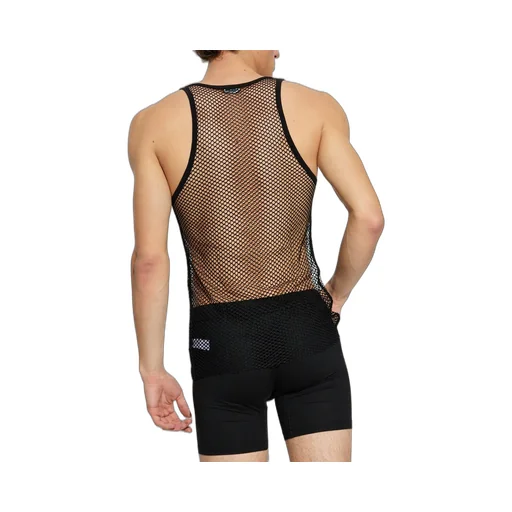 Dsquared2 Logo Patch Semi-Sheer Tank Top