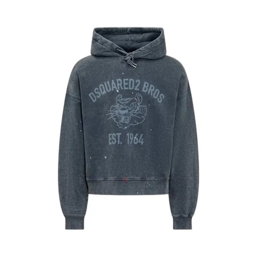 Dsquared2 Distressed Drawstring Hoodie