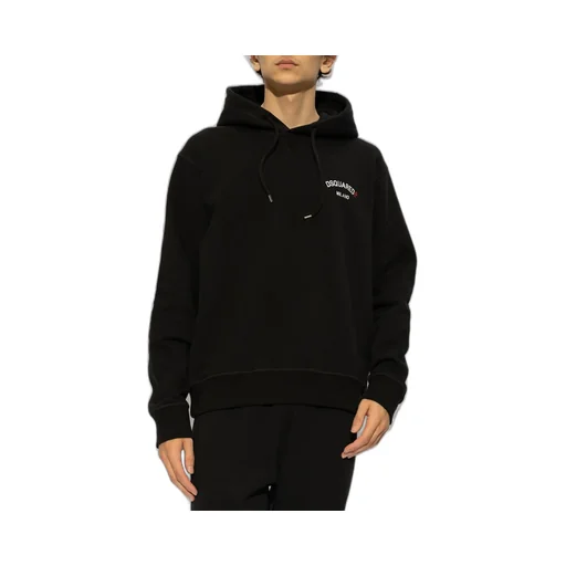 Dsquared2 Logo Printed Drawstring Hoodie
