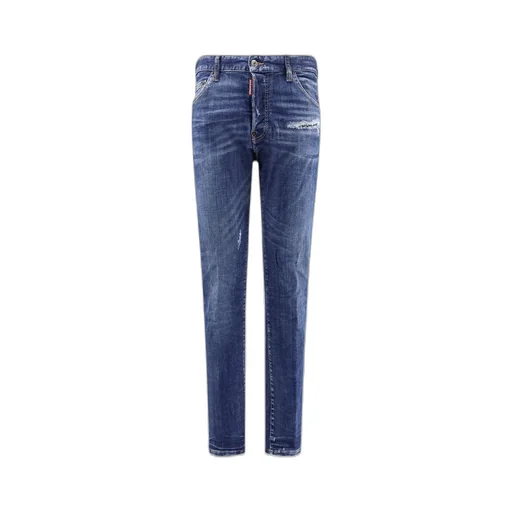 Dsquared2 Logo-Patch Distressed Jeans