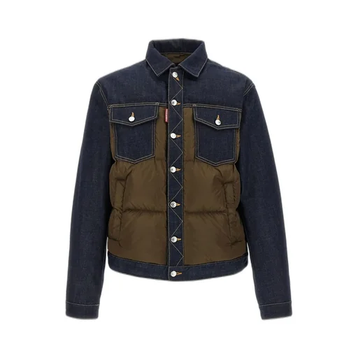 Dsquared2 Hybrid Panelled Puffer Jacket