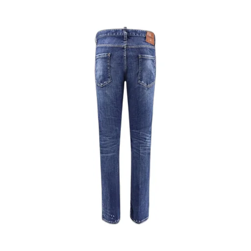 Dsquared2 Logo-Patch Distressed Jeans