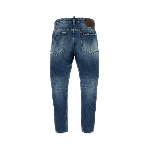 Dsquared2 Medium Fraded Wash Distressed Bro Jeans