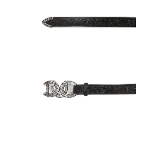 Dsquared2 Embossed Pattern Logo Buckle Belt