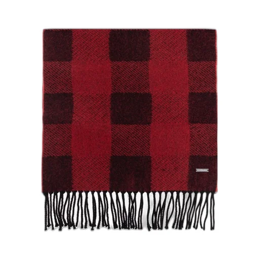 Dsquared2 Checked Logo Plaque Scarf