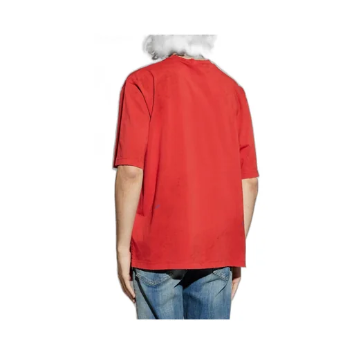 Dsquared2 Logo Printed Crewneck Distressed T-Shirt