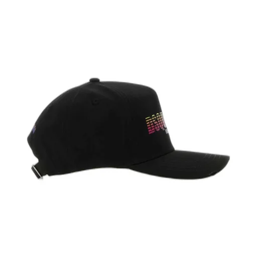 Dsquared2 Logo-Printed Curved Peak Distressed Baseball Cap
