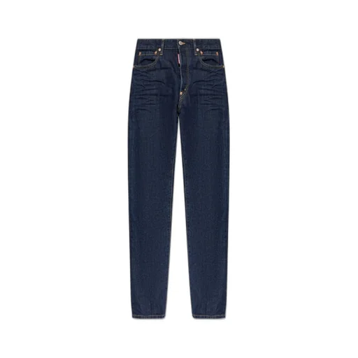 Dsquared2 Logo Patch Slim-Fit Jeans